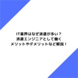 IT業界はなぜ派遣が多い？派遣エンジニアとして働くメリットやデメリットなど解説！